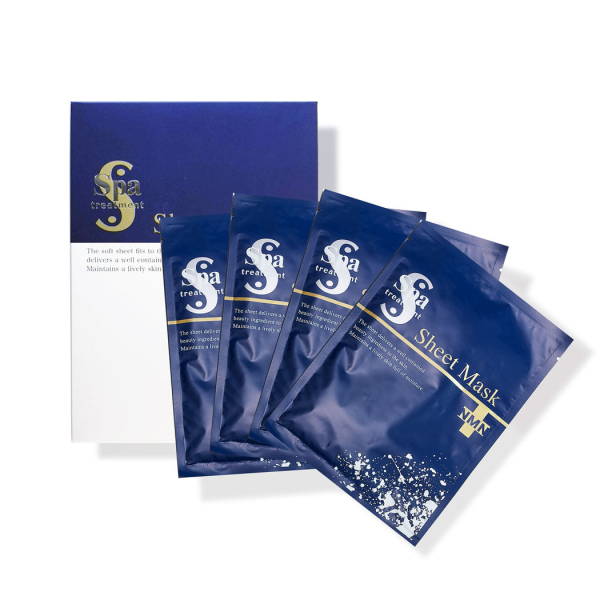 Маска для лица тканевая с NMN, пептидами и колагеном Spa Treatment NMN Sheet Mask, 4 шт