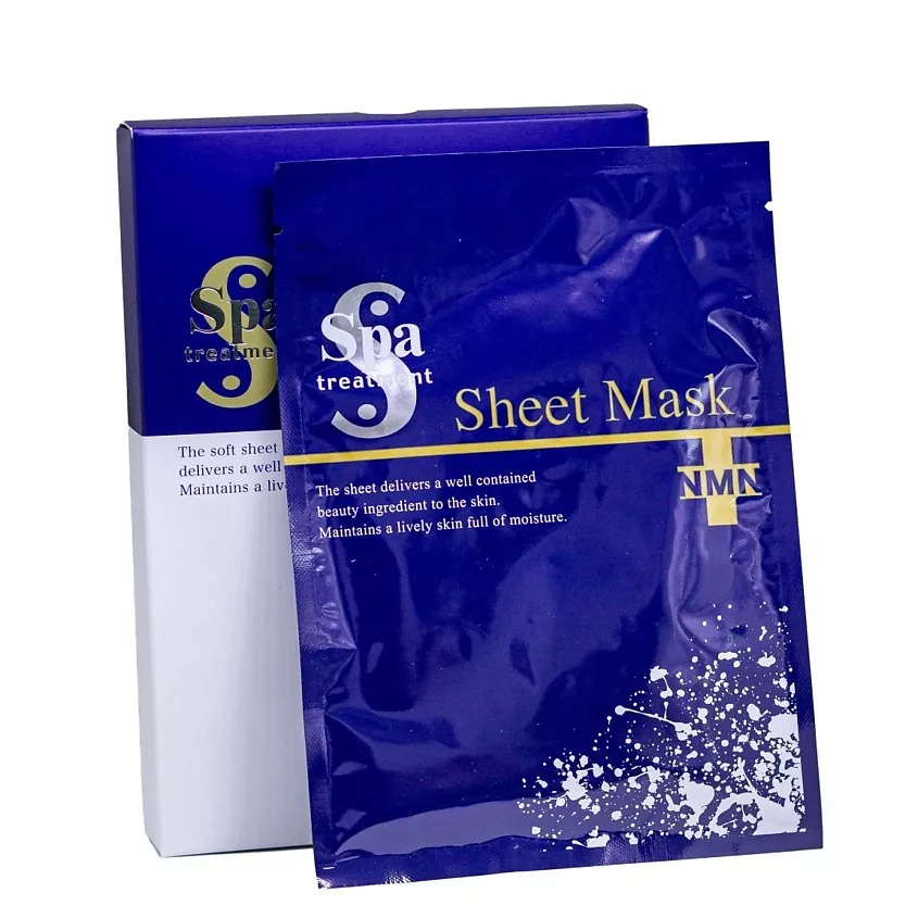 Маска для лица тканевая с NMN, пептидами и колагеном Spa Treatment NMN Sheet Mask, 1 шт